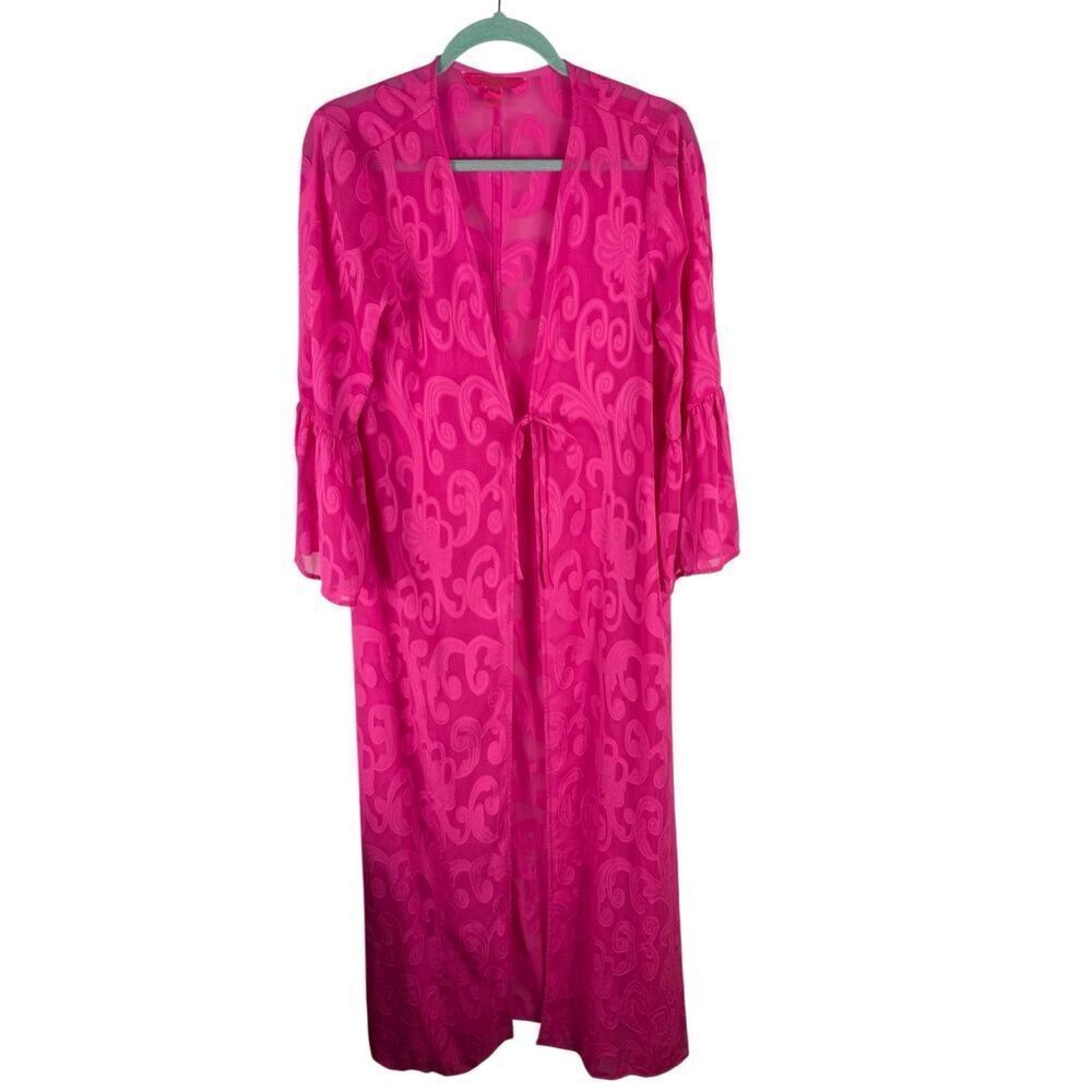 Lilly Pulitzer Pink Long Swim Cover Up - size M